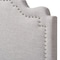 Baxton Studio Nadeen Modern Greyish Beige Twin Size Headboard 134-7248 - alternate 4